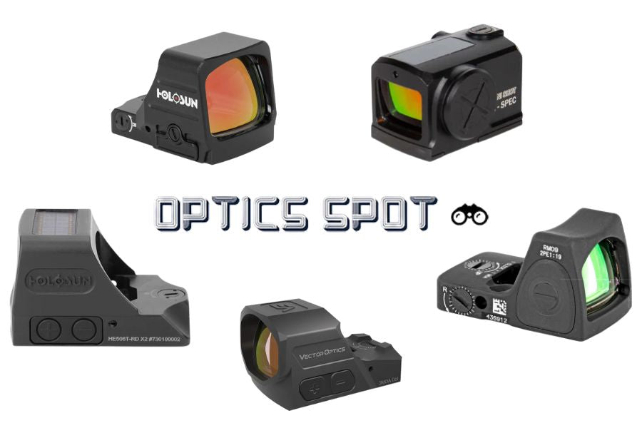SYM-30T Solar Red Dot Sight - 1x30mm Rifle Scope With Cross Circle & Dot Reticle