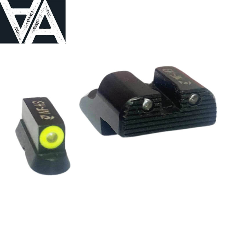 CZ 75B, CZ P-01, CZ 75 SP-01 night sights with tritium | type B Angry Bear