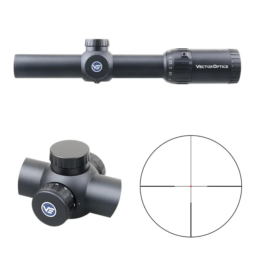 Vector Optics Constantine 1-10x24 Fiber Center Dot riflescope Vector Optics
