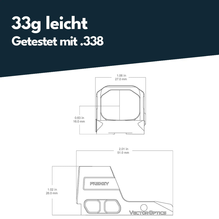 Vector Optics Frenzy 1x16x21 for Glock MOS