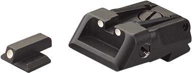 1911 [Kimber Cut] adjustable sights | white dots
