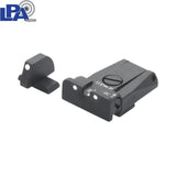Beretta [92A1 92X 92XI 98A1 M9A3 & other] adjustable sights | with white dots