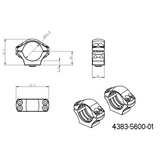 1 inch scope rings [25,4mm] | short Blaser base