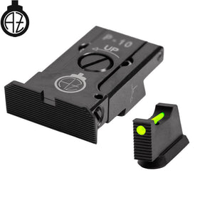 CZ P-10 adjustable sights with fiber optics | type