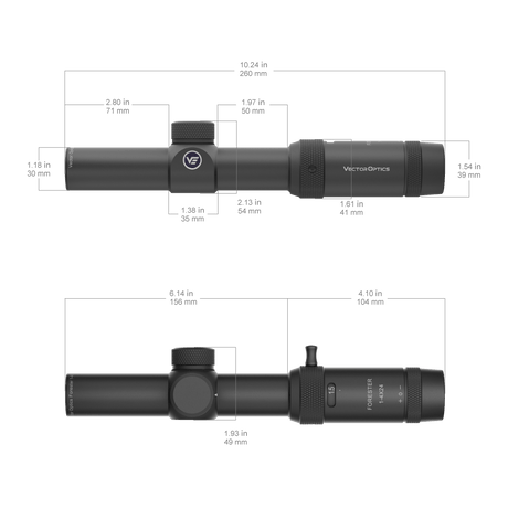 Vector Optics Forester 1-4x24SFP rifle scope