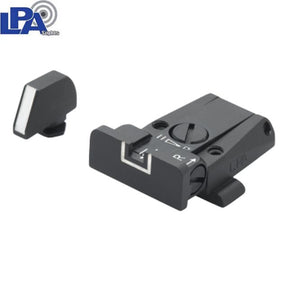 Adjustable sights for Glock [G17 G19 G26 & other] | with white lines