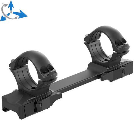 Modular scope rings system for Picatinny [configurator] - 1 inch [25.4 mm] / Low / Ergonomic long base (one-piece)