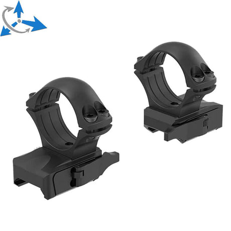 Modular scope rings system for Picatinny [configurator] - 1 inch [25.4 mm] / Low / Ergonomic base (two-piece)
