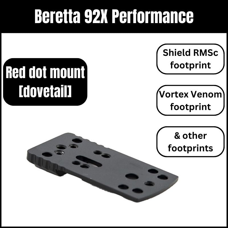 Beretta 92X Performance red dot mount universal | type A