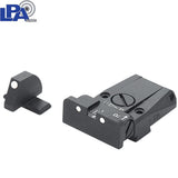 Springfield [XD,XDM] & HS Produkt [XDM HS-9 SF19] adjustable sights | with white dots