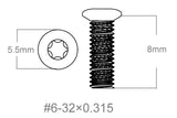 Set of screws 3pcs | 6-32x0.315’’ [T10]