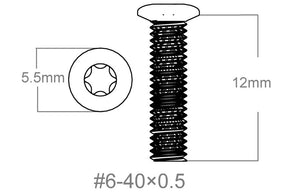 Set of screws 3pcs | 6-40x0.5’’ [T10]