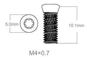 Set of screws 3pcs | M4x0.7 [T10]