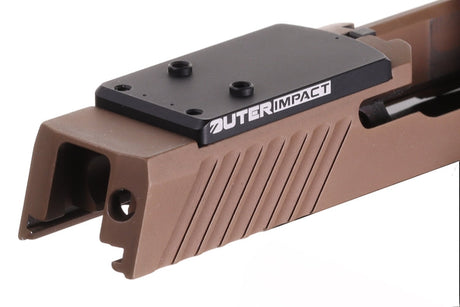 Sig P320 [models with removable rear sight] Optics Ready plate | type S [RMSc DPP & K-series footprint]