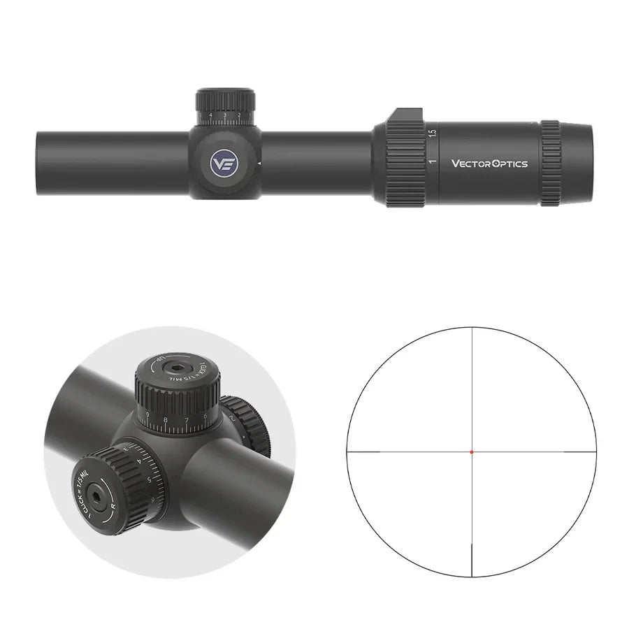 トイガン Vector Optics Forester 1-5x24 SFP Fiber Vector Optics Forester 1-5x24 SFP Fiber riflescope – Optics Spot