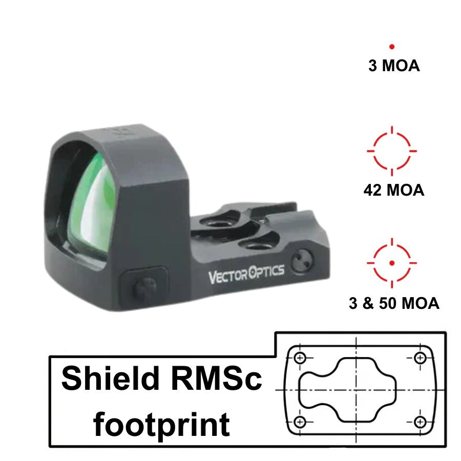 Vector Optics Frenzy-S 1x17x24 MOS Multi Reticle red dot – Optics Spot
