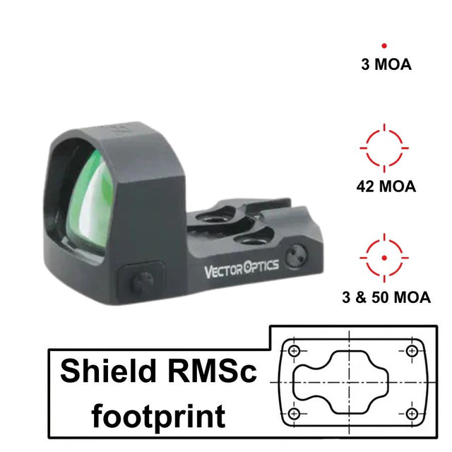 Vector Optics Frenzy-S 1x17x24 MOS Multi Reticle red dot