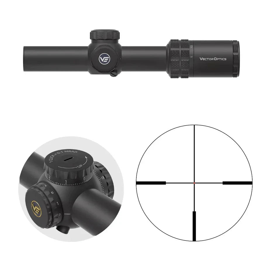 Vector Optics Grizzly 1-6x24i HD Fiber riflescope – Optics Spot