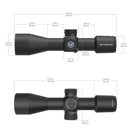 Vector Optics Veyron 10x44 SFP compact rifle scope