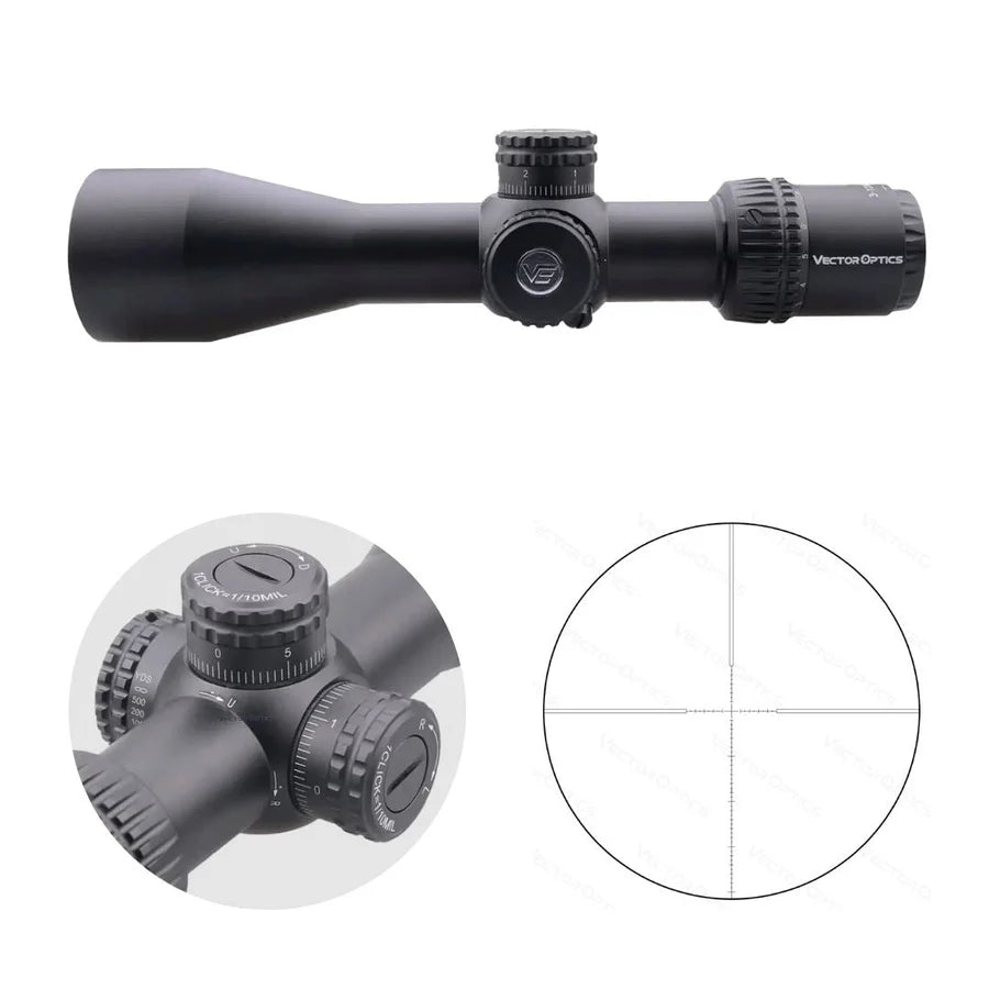 ベクターオプティクス　VEYRON 3-12x44 ライフルスコープ　マウント付 Vector Optics Veyron 3-12x44 FFP compact rifle scope – Optics Spot