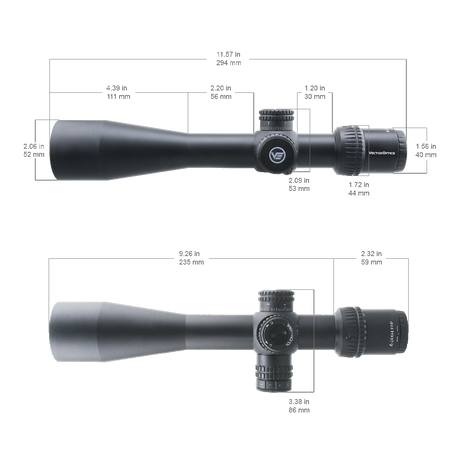 Vector Optics Veyron 6-24x44 IR First Focal Plane Illuminated rifle scope