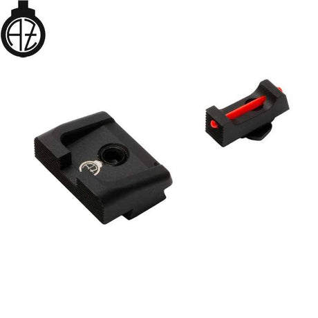 Walther PDP low sights with fiber optics | type