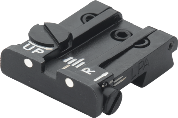 Browning Hi-Power [Sport Vigilante Mark III Practical HP40] adjustable rear sight | white dots