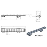 CZ 500 & CZ 557 Picatinny rail | Long