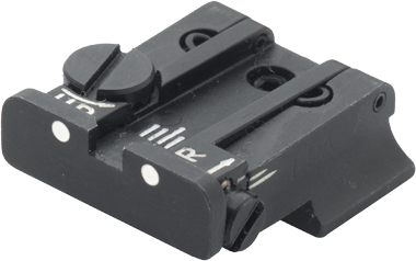 CZ 75 [75B 75 SP-01 P-01] adjustable rear sight | white dots
