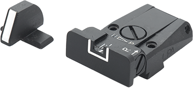 FN 502 adjustable sights | white lines
