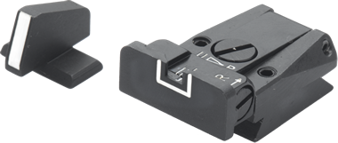 H&K P7 adjustable sights | white lines