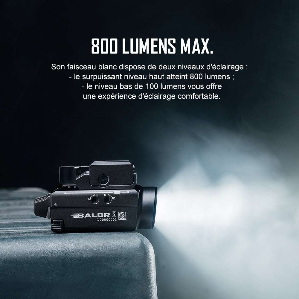 Olight Baldr S | pistol light with laser | 800 lm