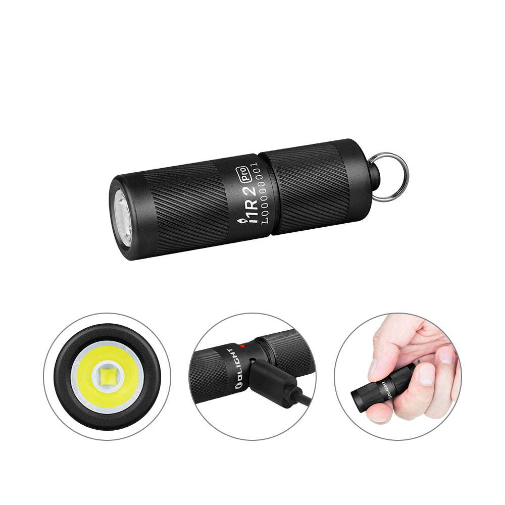 Olight i1R 2 Pro | rechargeable keychain light | 180 lm - Black