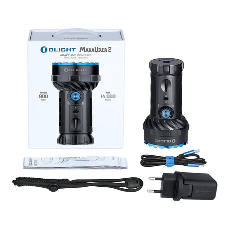 Olight Marauder 2 | ultra powerfull rechargeable flashlight | 14 000 lm