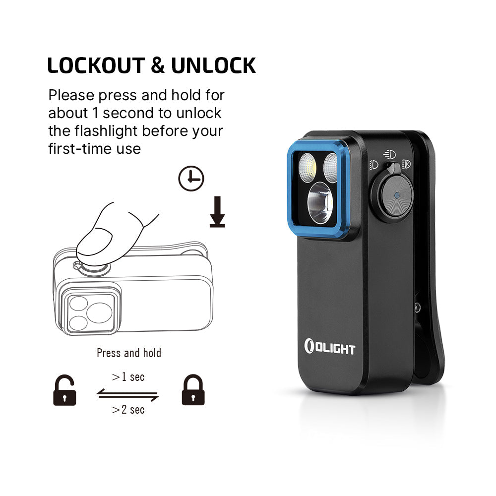 Olight Oclip Pro | multifunctional clip flashlight | 500 lm