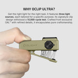 Olight Oclip Ultra | 3-in-1 clip-on EDC light | 530 lm - Olive Green