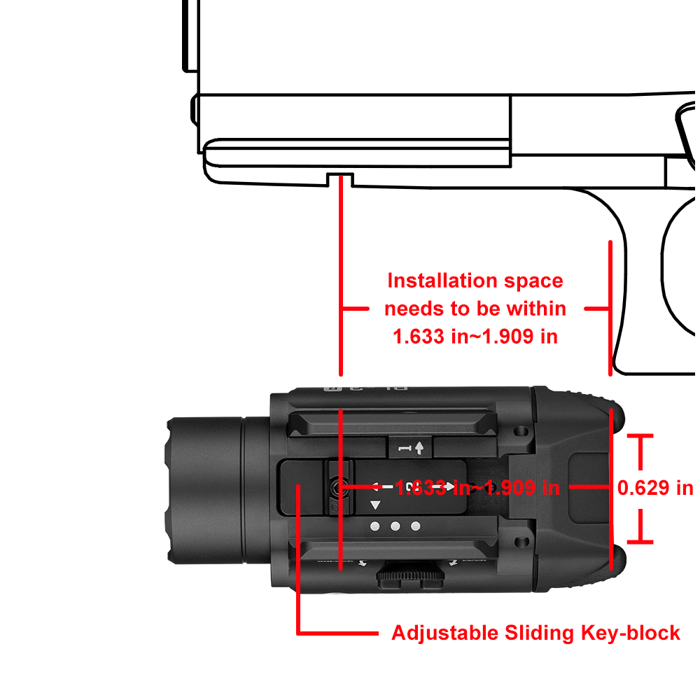 Olight PL-3R Valkyrie | pistol light | 1.500 lm