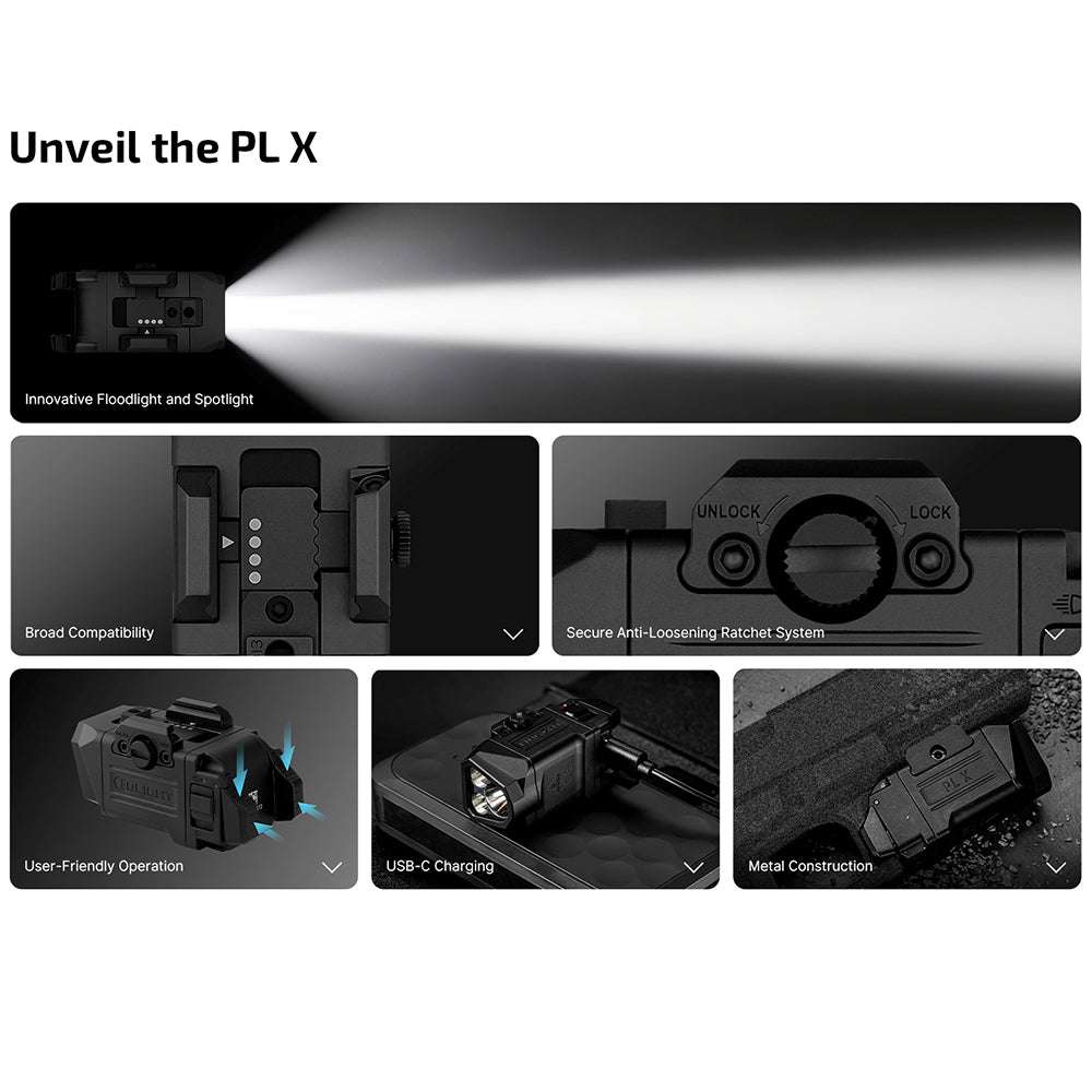 Olight PL X | pistol light | 1.200 lm