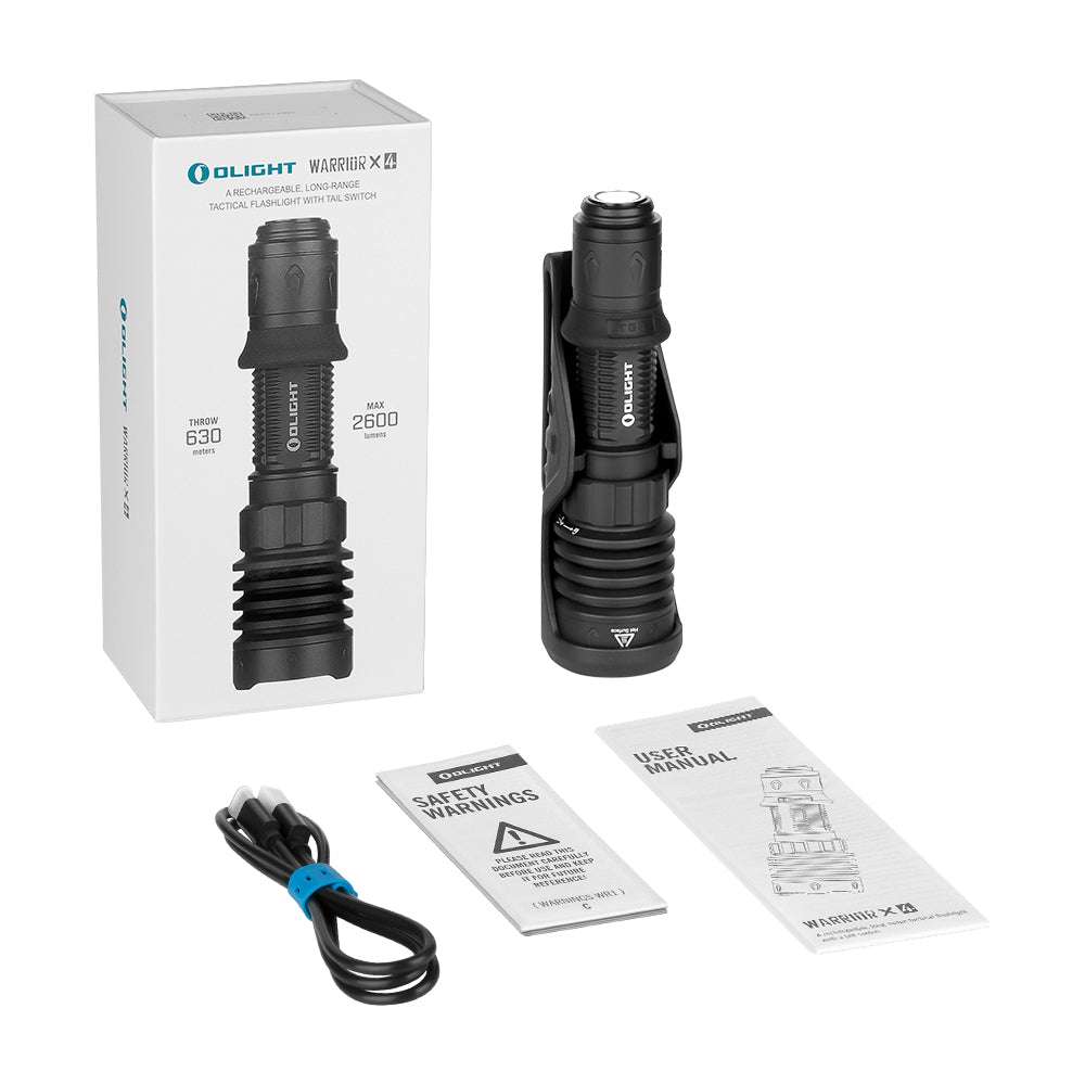Olight Warrior X 4 | tactical flashlight | 2.600 lm