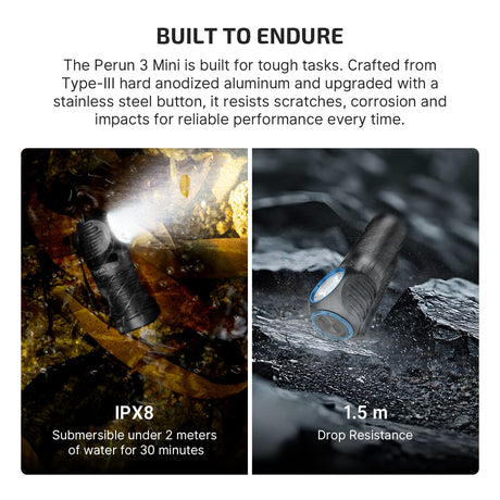 Olight Perun 3 Mini | rechargeable headlamp | 1 250 lm