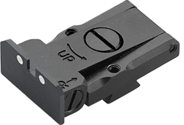 Remington 1911 R1 adjustable rear sight | white dots