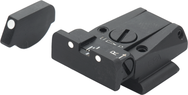 Ruger P91 - P97 adjustable sights | white dots