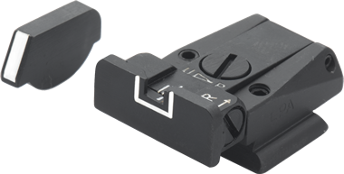 Ruger P91 - P97 adjustable sights | white lines
