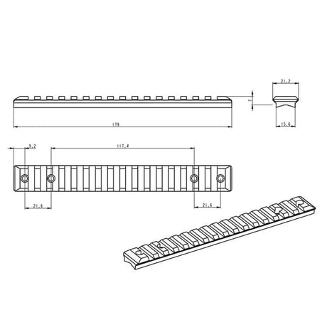 Savage 110 Long Action Picatinny rail [steel]