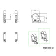 30mm scope rings | Picatinny base with lever - Medium