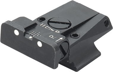 Smith & Wesson [645 745] adjustable rear sight | white dots