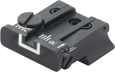 Smith & Wesson [Cal. 9 Cal. 40 3rd Gen & 1911E Cal. 45] adjustable rear sight | white lines