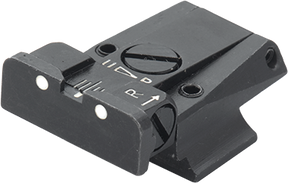 Smith & Wesson [Cal. 9 Cal. 40 3rd Gen & 1911E Cal. 45] adjustable rear sight | white dots