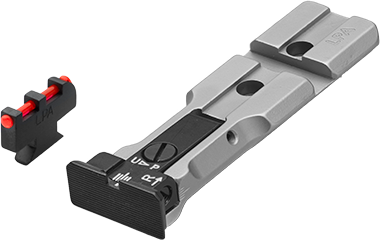 Smith & Wesson revolver [686 629 19 66 586 & other] red dot ready adjustable sights | fiber optic