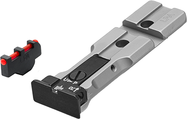 Smith & Wesson revolver [686 629 19 66 586 & other] red dot ready adjustable sights | fiber optic